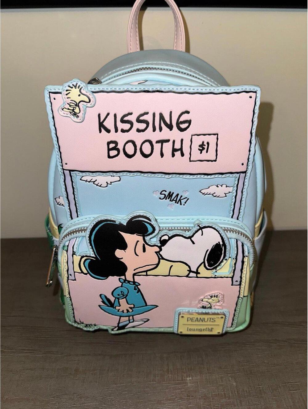 Loungefly Peanuts Snoopy Kissing Booth Mini Backpack